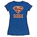 DC Comics Superman Super Mom Junior's Babydoll Superhero T-Shirt Tee