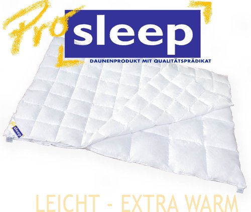 Daunendecke PRO SLEEP leicht + warm, 4 -Jahreszeiten, 135x200 cm, 135x200 cm