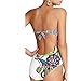 GWELL Women's One-Piece Swimsuit Monokini Push Up Padded Bikini Swimwear