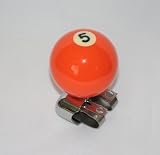 Pool Ball Steering Wheel Spinner Knob Orange #5
