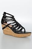 80%20 The Layla Gladiator Wedge in Black,Shoes for Women