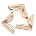 Housweety 100 Rose Gold Book Scrapbooking Album Menu Folder Corner Protectors