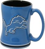 Detroit Lions 15 Ounce Sculpted Logo Relief Coffee Mug