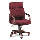 2900 Series High Back Swivel/Tilt Chair, Burgundy Olefin Fabric/Mahogany (HON2901NAB62)