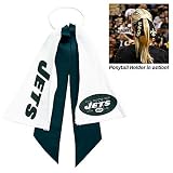 NEW YORK JETS PONYTAIL HOLDER HAIR TIE RIBBON