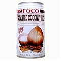 Foco Roasted Coconut Juice Drink 11.8 Oz - 350 ml Cans (case of 24)