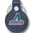 Arizona Diamondbacks Small Leather/Pewter Key Ring - MLB Baseball Fan Shop Sports Team Merchandise
