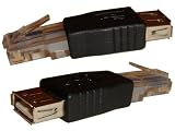 Computer : Female USB A to Male Ethernet RJ45 Connector / Adaptor