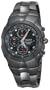 Seiko Men's SNA765 Chronograph Black Ion Watch