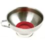 Norpro Stainless Steel Wide Mouth Funnel with Silicone Strainer