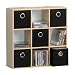 Wall Mounted Multipurpose Multimedia DVD CD Storage Shelf Shelves Case Display Rack with 5 Bin-Type Drawers