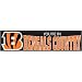Cincinnati Bengals NFL Applique &amp; Embroidered Party Banner (96"x24")
