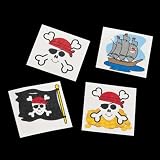 Pirate Party Tattoos - 36 per unit