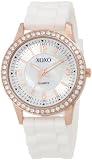 XOXO Womens XO8038 White Bumpy Silicone Rubber Strap Watch