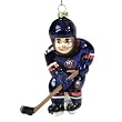 New York Islanders NHL Glass Hockey Player Ornament (4")