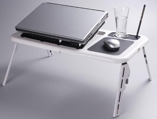 3 River Portable Laptop Computer E Table Desk Tray Cooling Fan