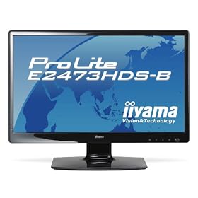 Iiyama - Pro Lite E2473HDS-B1 - Ecran PC LCD 24" - DVI/VGA - HDMI - Noir
