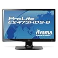 Iiyama - Pro Lite E2473HDS-B1 - Ecran PC LCD 24" - DVI/VGA - HDMI - Noir