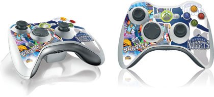 Skinit Denver Nuggets Urban Graffiti Vinyl Skin for 1 Microsoft Xbox 360 Wireless Controller