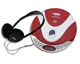 New Red Slim Personal Portable CD CD-R Player NAXA NR