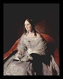 Francesco Hayez (Portrait of the princess di Sant 'Antimo) White Wood-Mounted Art Poster Print - 13