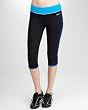Power Blue Colorblock Tulip Capri - BEBE SPORT
