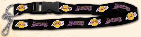 NBA Los Angeles Lakers Lanyard, Black