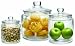 Circleware 3-Piece Glass Stor Canister Set