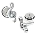 Aegean Jewelry Titanium Lady's Charming Stud Earring with a Gift Box and a FREE Small Gift