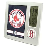 BOSTON RED SOX LCD DESK ALARM CLOCK PICTURE FRAME