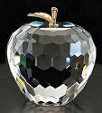 2.5" High Apple Crystal Paperweight / Figurine