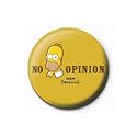 Simpsons - Buttons Homer No Opinion (in 2,5 cm)