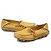 Lucksender Womens Cowhide Leather Lace-Up Driving Shoes Loafers Boat Shoes