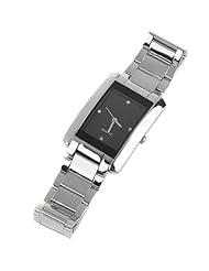 Orient Idea Ori-0307E Stainless Steel Quartz Wrist Watch with Chain Band & Rhinestones for Man Lady