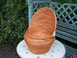 WICKER SEAGRASS CHILDS LAUNDRY CHAIR WITH LIFT OFF LID