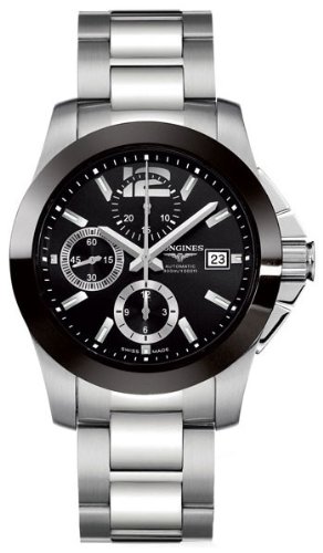 Longines Conquest Chronograph Stainless Steel Mens Watch L3.661.4.56.6