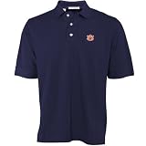 Cutter & Buck Auburn Tigers Navy Blue Tournament Polo