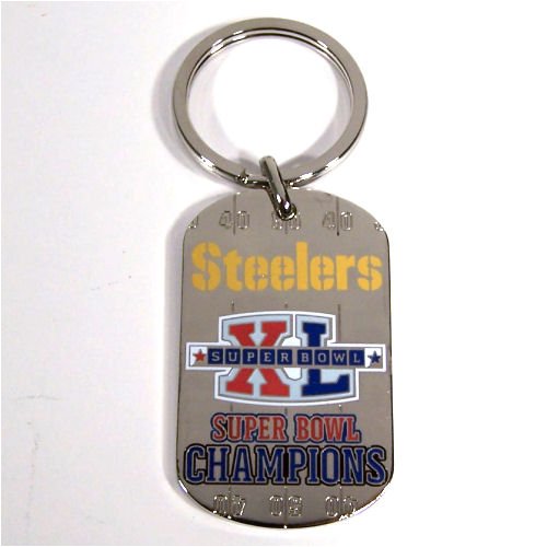 Buy PITTSBURGH STEELERS SUPER BOWL METAL KEY CHAIN KEYCHAIN by Forever Collectibles