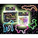 Rubba Bandz Shaped Rubber Bands Bracelets 12Pack Glitter Animal Shapes