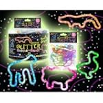 Rubba Bandz Shaped Rubber Bands Bracelets 12Pack Glitter Animal Shapes $0.01