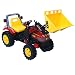 Triang Super Red Pedal Powered Tractor Loader - Fully Operational Kids Ride On Toy