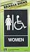 DB-2 SIGN ADA HANDICAPP WOMEN(pack of 3)