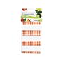 Kitchen Craft Self Adhesive Jam Jar Labels, Gingham Pattern, Pack of 30