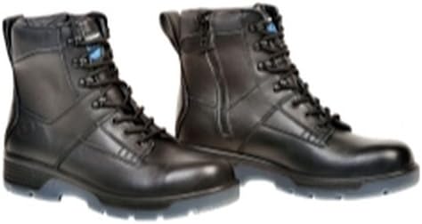 Black 6"" Lace up Side Zipper Composite Toe Boot