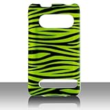 Premium - HTC EVO 4G Green/Black Zebra Cover - Faceplate - Case - Snap On - ....
