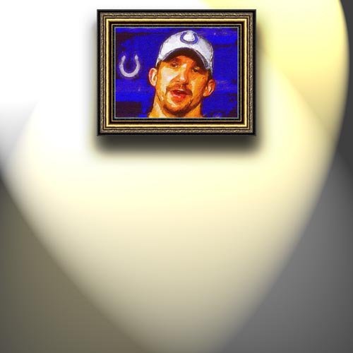 Completely Handpainted American Football Sport Painting, Custom Order FL5149, Oil on Canvas, with Option to Paint Jerry, Brett & Co. from Any Other Favorite Photograph or Picture, Unframed, Size 26'' x 35