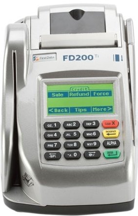 FIRST DATA FD-200-TI-WIFI WIRELESS CREDIT CARD TERMINAL & CHECK READER