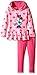 Disney Girls' Long Sleeve Heart Printed Fleece Hoodie and Legging Set