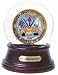 Us Army Insignia In Musical Globe, Wood Base, Plays Branch'S Song