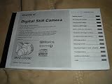 Sony CD Mavica MVC-CD500 Digital Still Camera Operating Instructions Manual (from 2003)